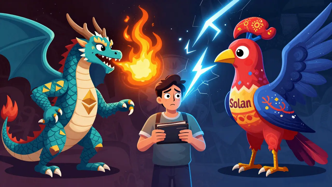 Confused investor between Ethereum and Solana Alebrijes