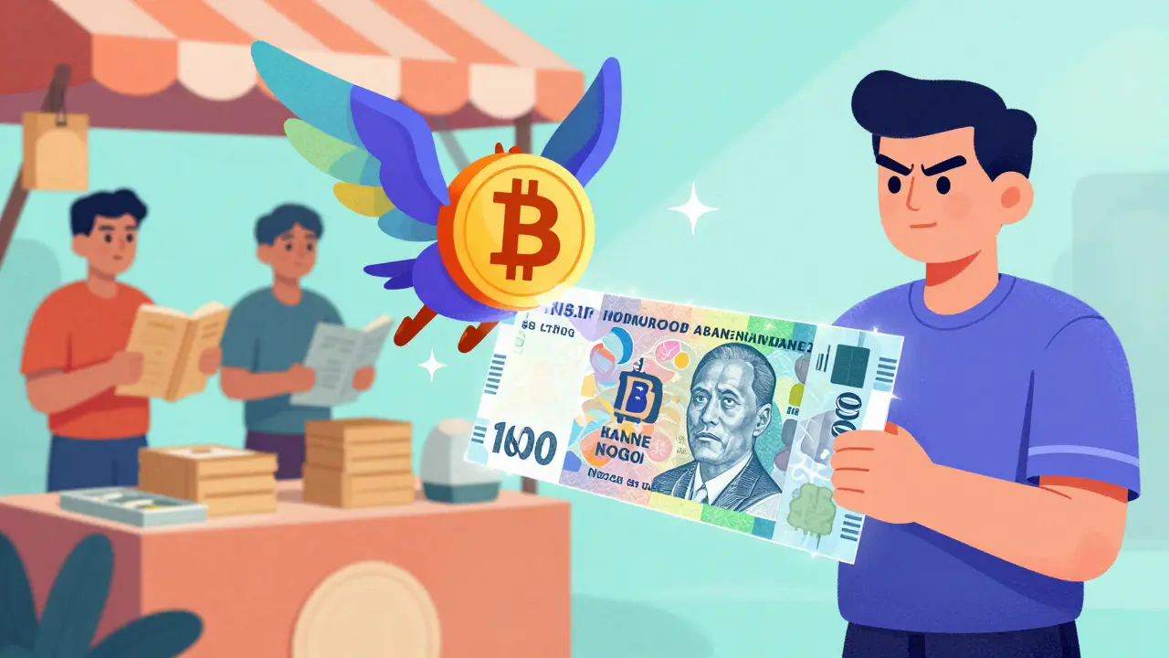 Alebrije illustration depicting crypto banned as payment method in Indonesia