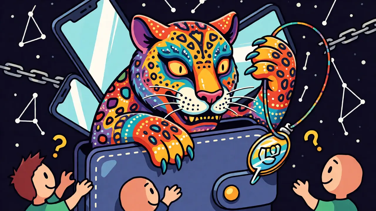Jaguar-alebrije luring users with fake airdrop bait